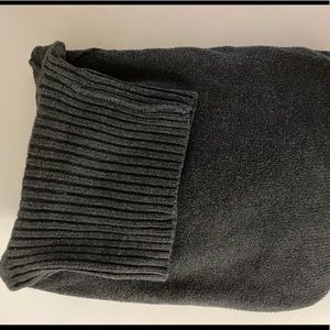 Gray oversized turtleneck